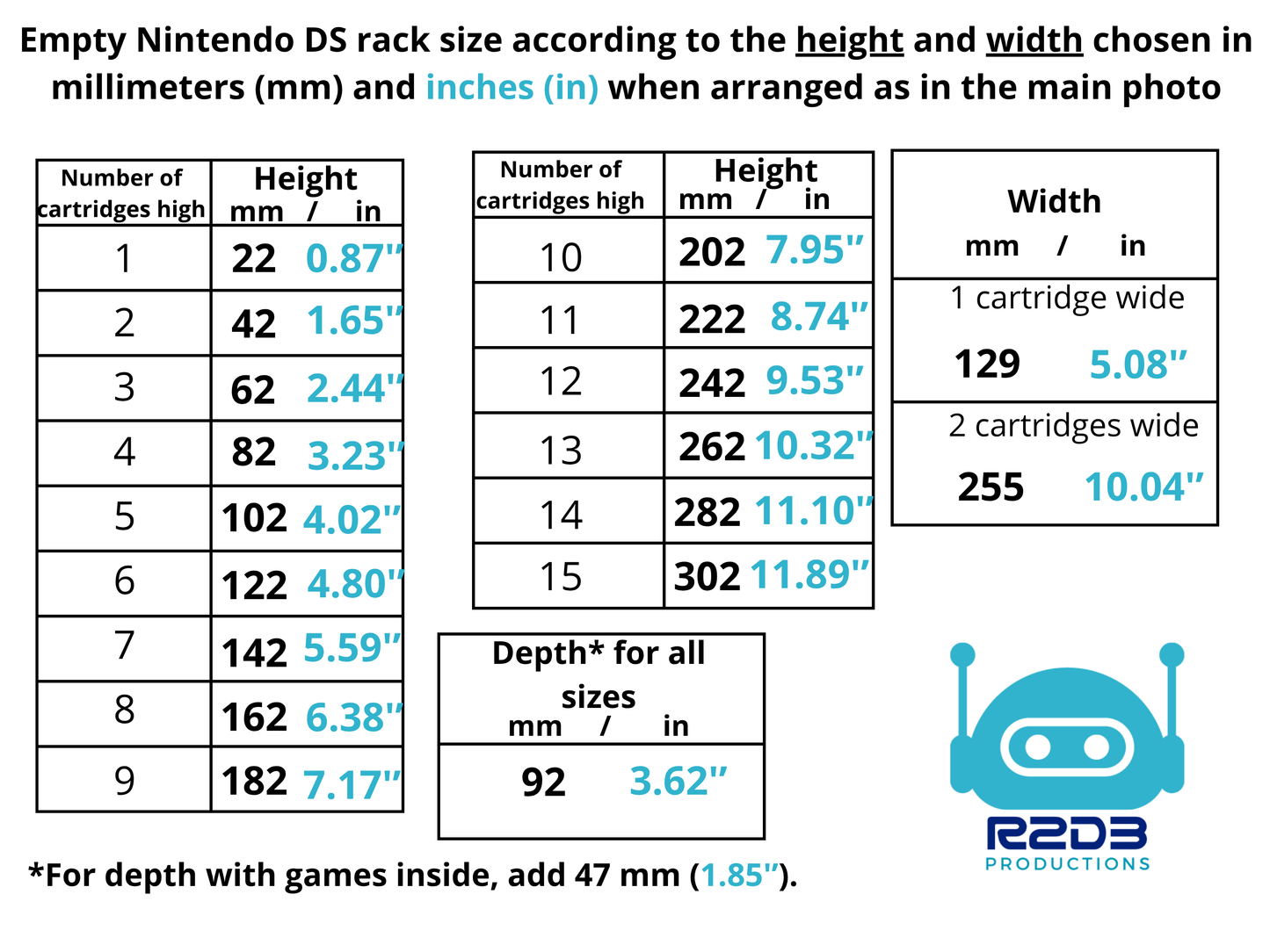 Présentoir pour jeux Nintendo DS NTSC NDS en boîtes (jusqu'à 30 boîtes)