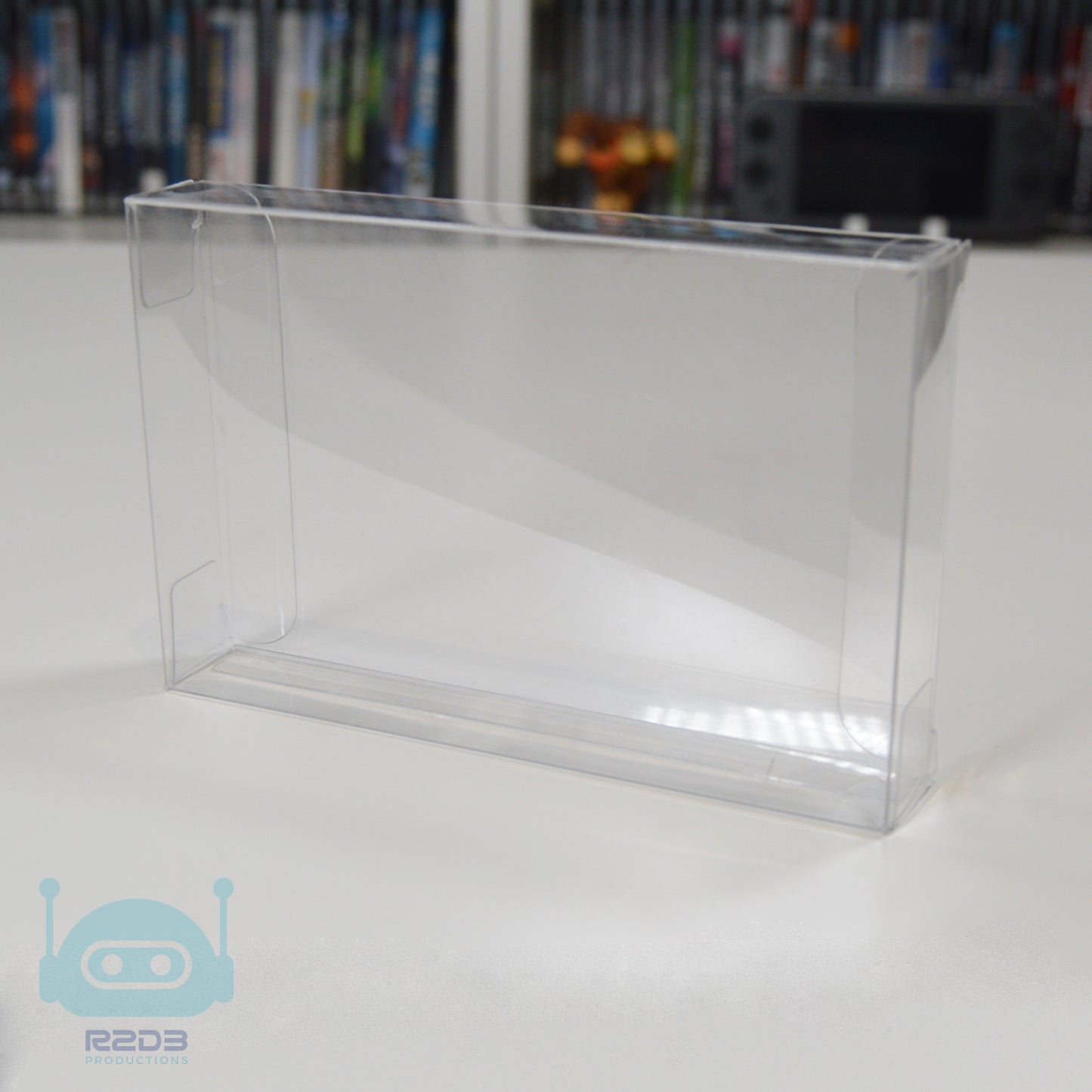 Présentoir R2D3 pour jeux de Nintendo 64 N64 avec protecteurs en PET inclus (1 à 16 cartouches)