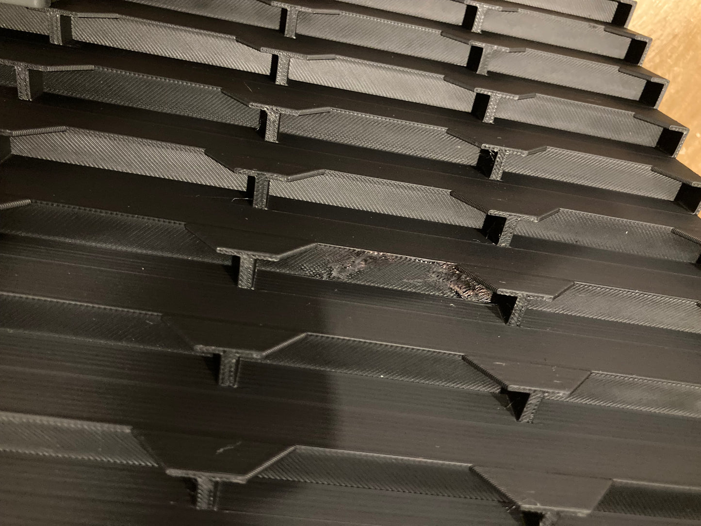 Game boy Advance game display - Holds 48 games - Black color - One misprinted slot