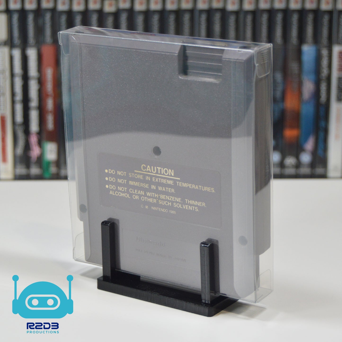 Support en acrylique pour jeu de Nintendo NES avec protecteur PET inclus