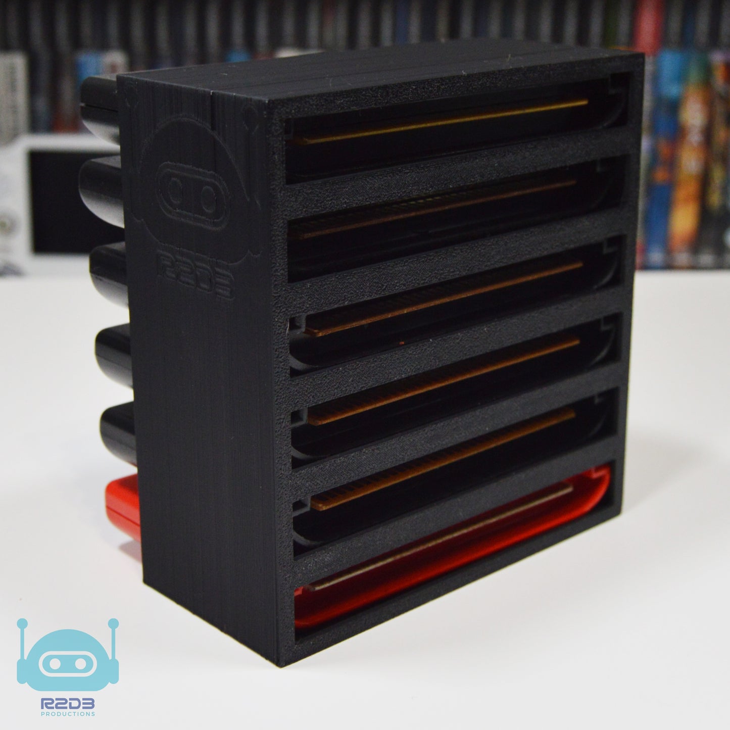 R2D3 Rack Display for SEGA Genesis / MegaDrive GEN MD games (1 to 28 Cartridges)