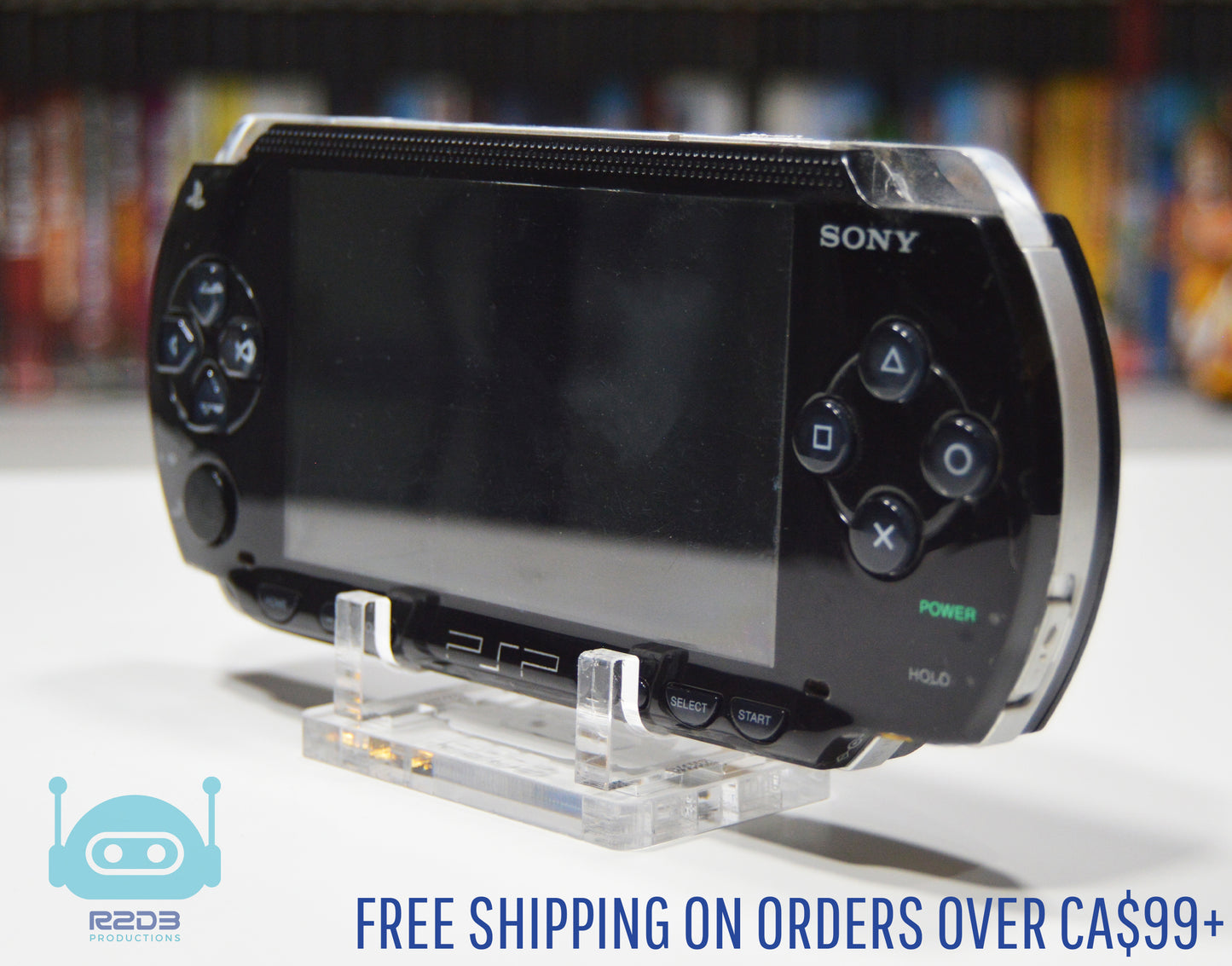 Support de console en acrylique R2D3 pour Sony PSP 1000