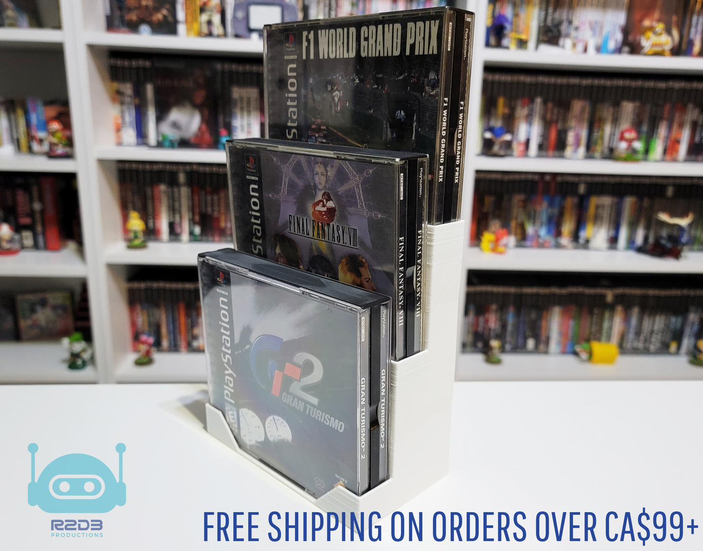 R2D3 Standard Double CD Jewel Case Display (1 to 10 Cases)