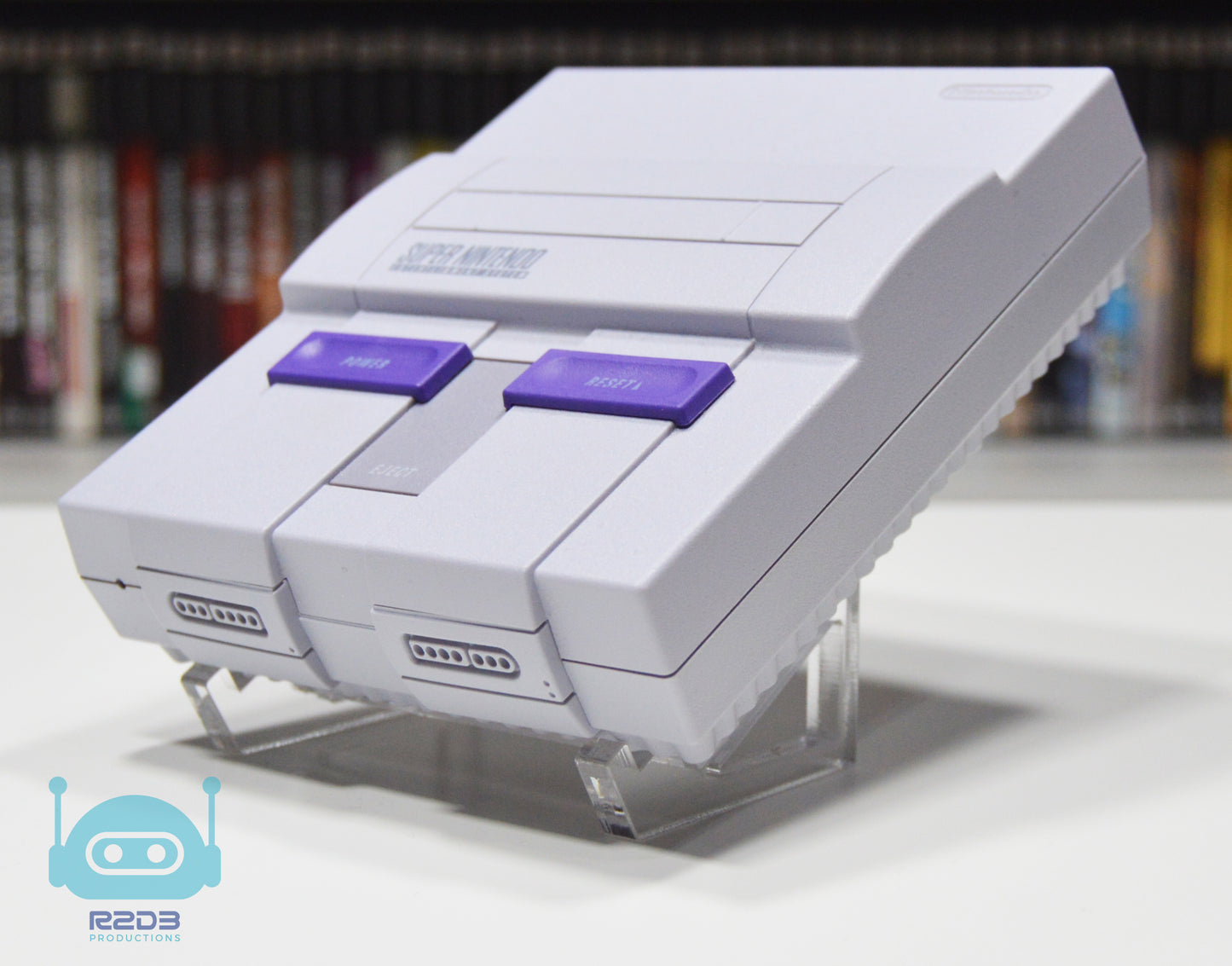 Support de console en acrylique R2D3 pour système de divertissement Super Nintendo SNES Classic MINI uniquement