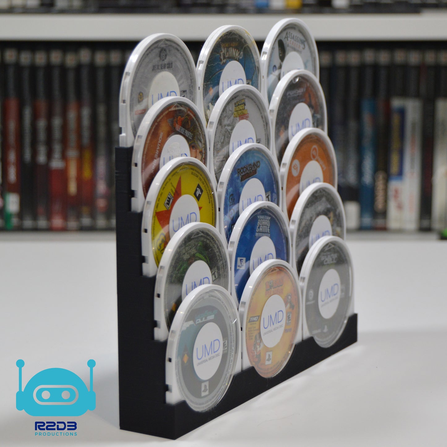 Game Display for loose Sony Playstation Portable PSP UMD games (1 to 24 Discs)