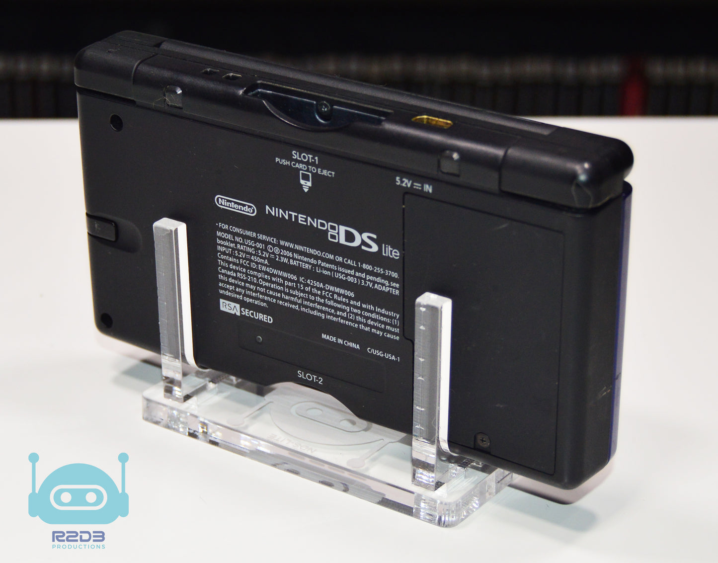 Support de console en acrylique R2D3 pour Nintendo DS Lite