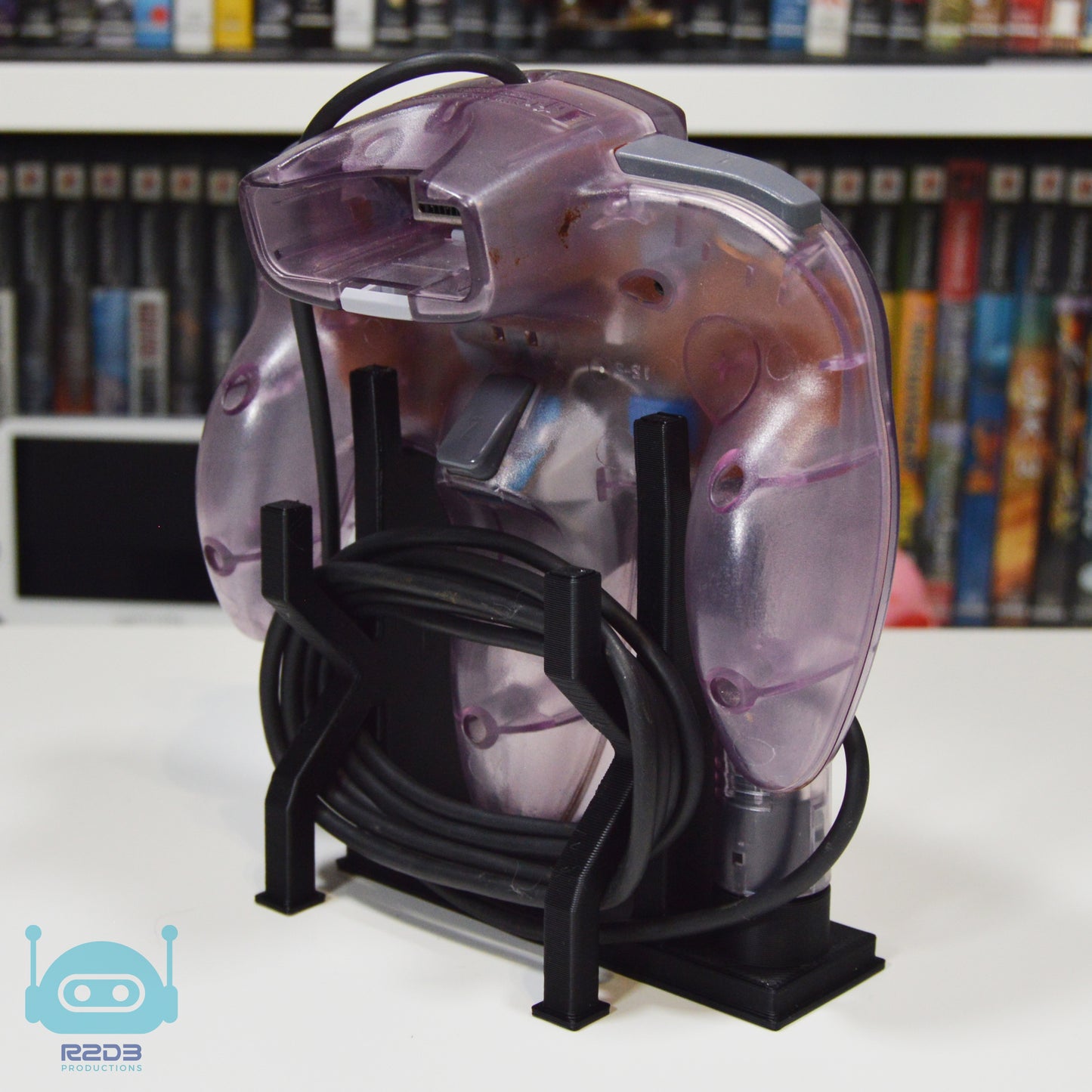 R2D3 Combo Set of 1 Flat Display for Nintendo 64 games & 2 Controller stands (1 to 26 Cartridges)