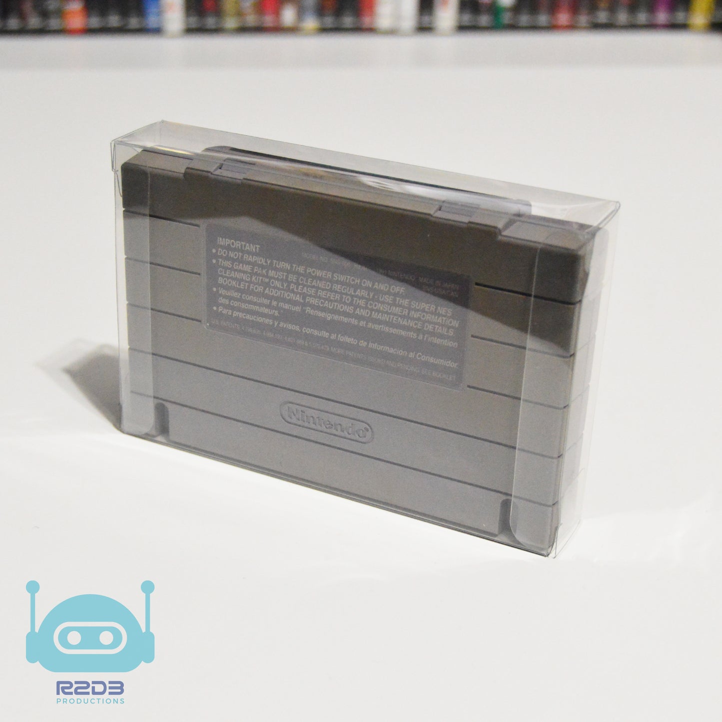 Protecteurs de jeu PET pour Super Nintendo Entertainment System (SNES)