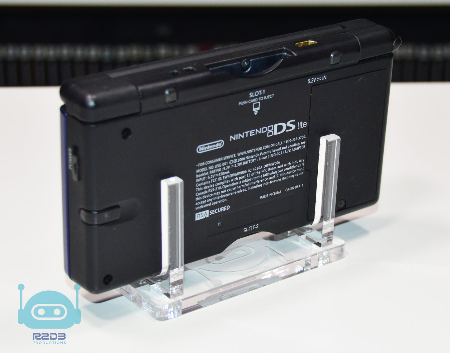 Support de console en acrylique R2D3 pour Nintendo DS Lite