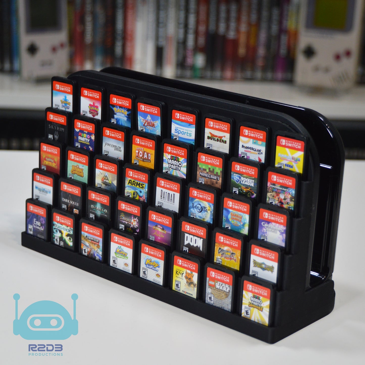 Dock Console Stand for Nintendo Switch 2 with Game Cartridges Display (40 games)