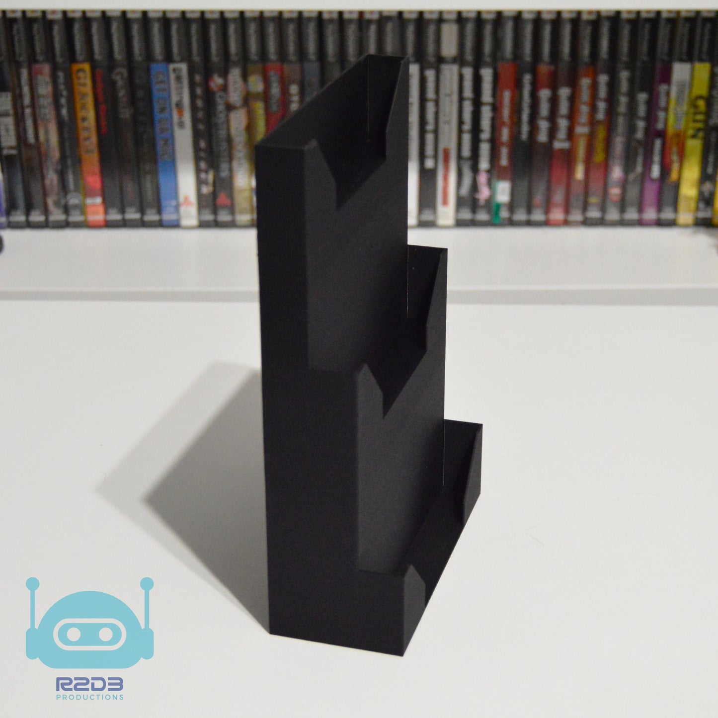Présentoir pour DVD standard, PS2, PS3, PS4, Gamecube, Wii, Xbox, etc. (1 à 8 boîtiers)