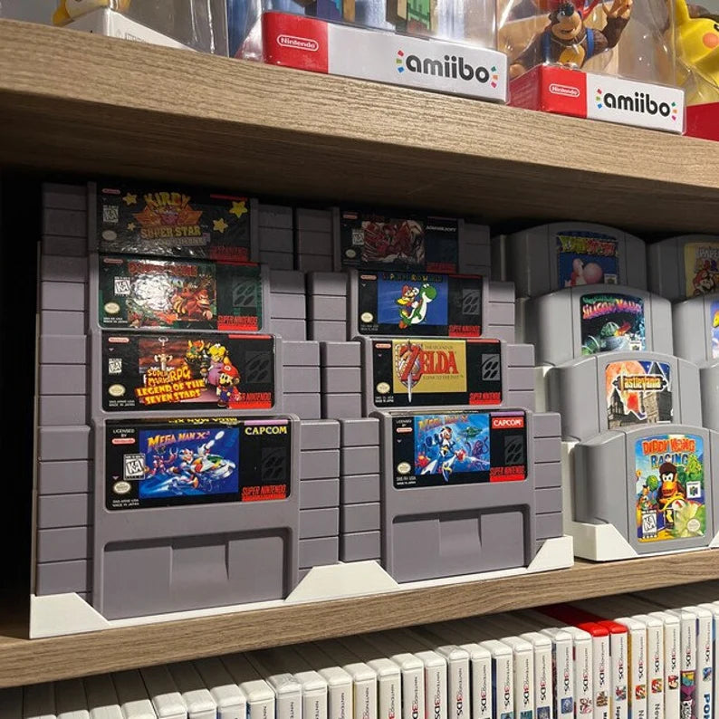 R2D3 Display for Super Nintendo SNES NTSC (North American) games (1 to 16 Cartridges)