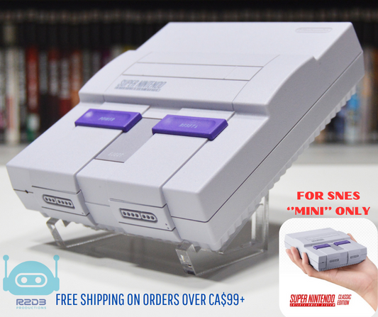 R2D3 Acrylic Console Stand for Super Nintendo Entertainment System SNES Classic MINI ONLY