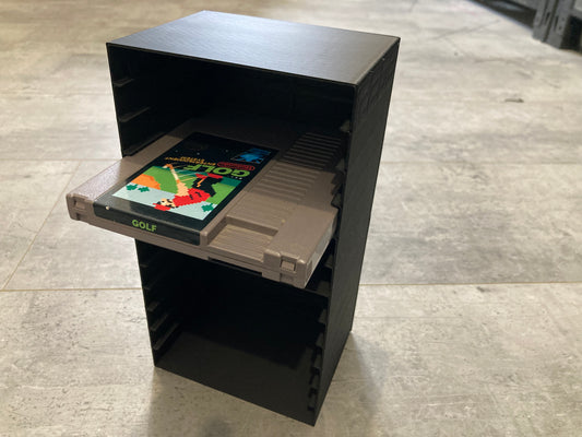 NES rack display (Holds 12 games without sleeves) Perfect condition