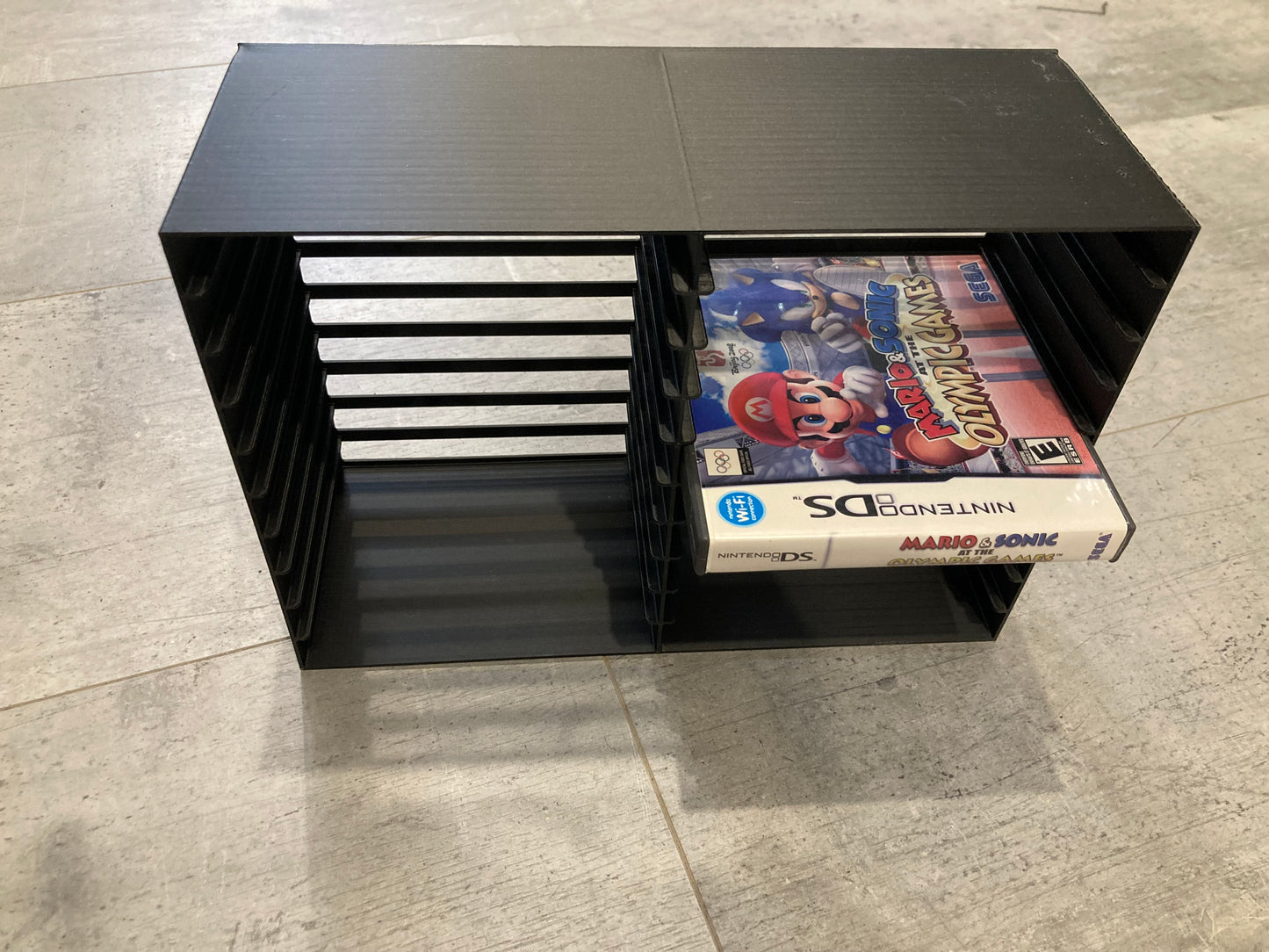 Rack display for 20 Nintendo DS games