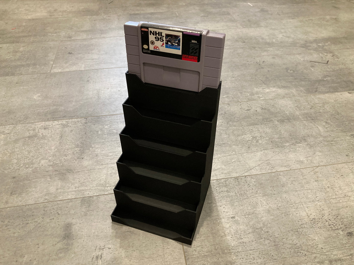 SNES stairs style display for 6 games