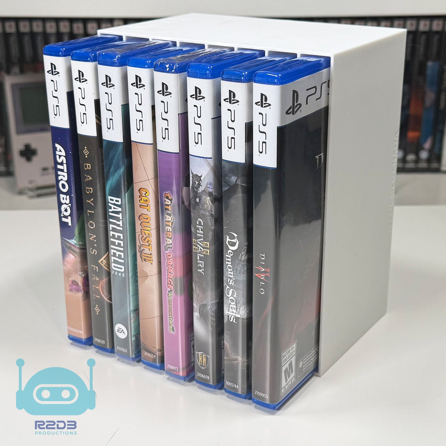 Support de boîtiers de jeu pour Sony PlayStation 3, 4 et 5 PS3 PS4 PS5 (2 à 34 emplacements)