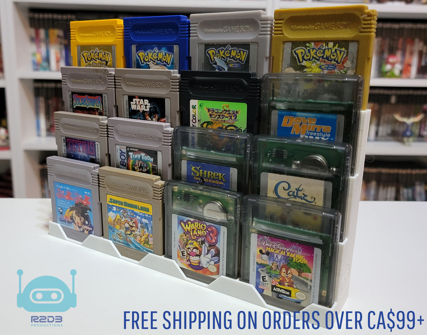 R2D3 Display for Nintendo Game Boy Games (1 to 48 Cartridges)