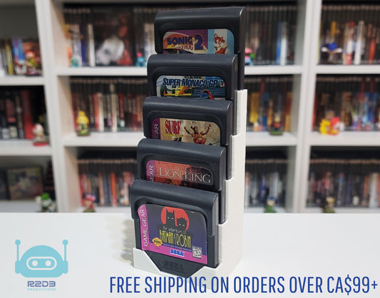 R2D3 Display for SEGA Game Gear Games (1 to 52 Cartridges)