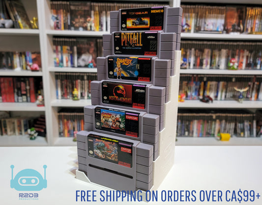 R2D3 Game Display for Super Nintendo SNES (1 to 16 Cartridges)