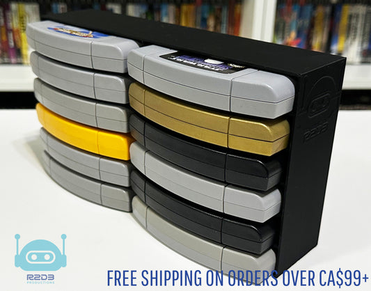 R2D3 rack display for Nintendo 64 N64 games (1 to 26 Cartridges)