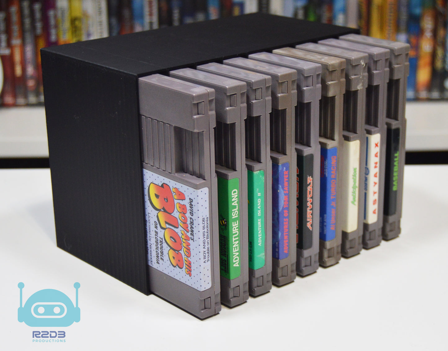 R2D3 Rack Display for Nintendo Entertainment System NES Games (Games NOT SLEEVED - 1 to 30 Cartridges)