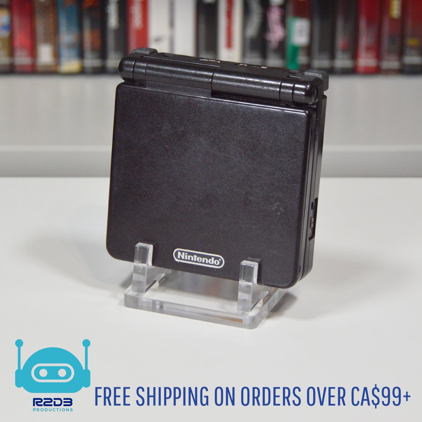 Support de console en acrylique R2D3 pour Game Boy Advance SP