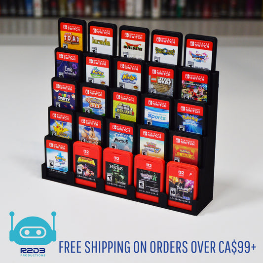 Display for Nintendo Switch and Nintendo Switch 2 Games (1 to 120 Cartridges)