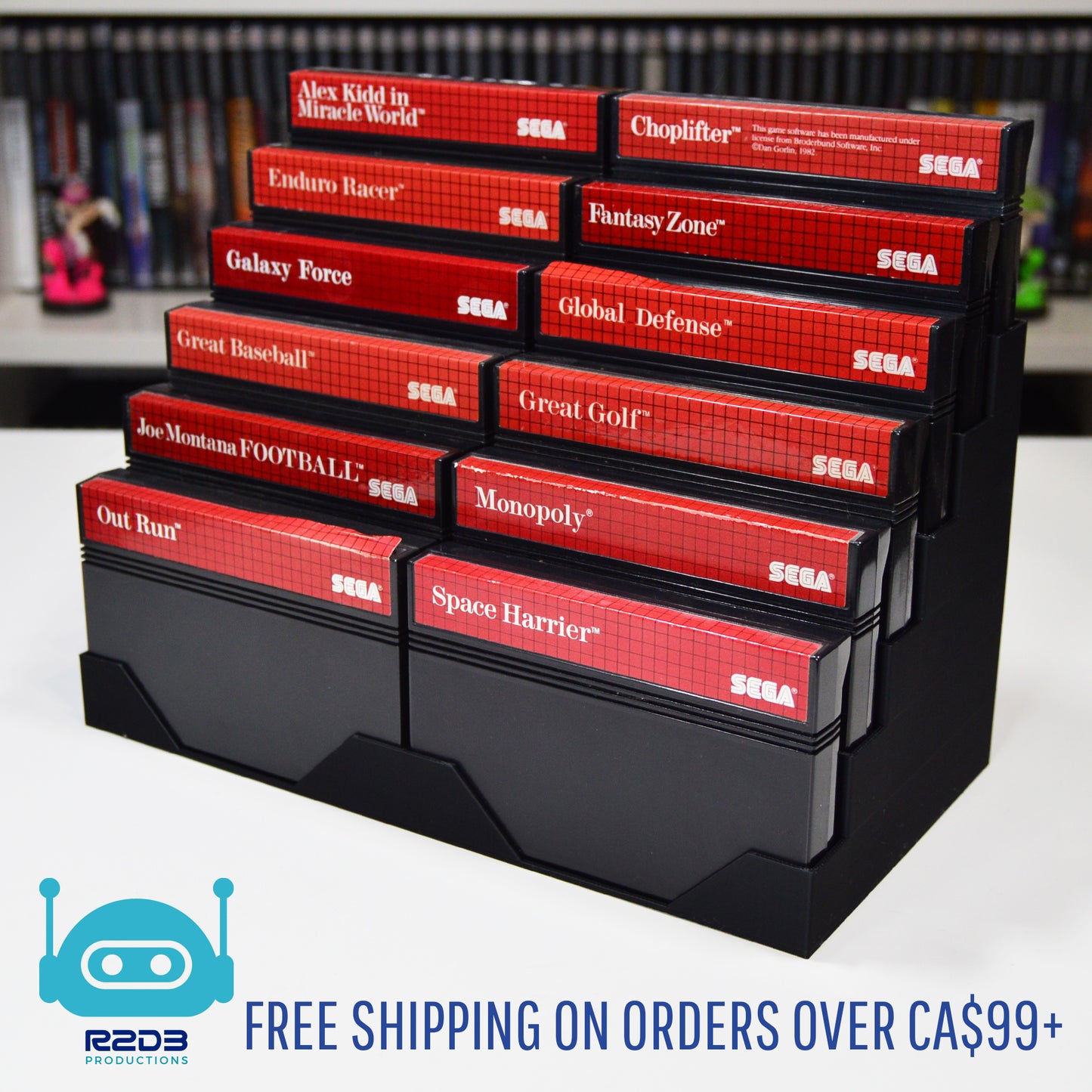 Présentoir pour jeux SEGA Master System  (1 à 48 cartouches)