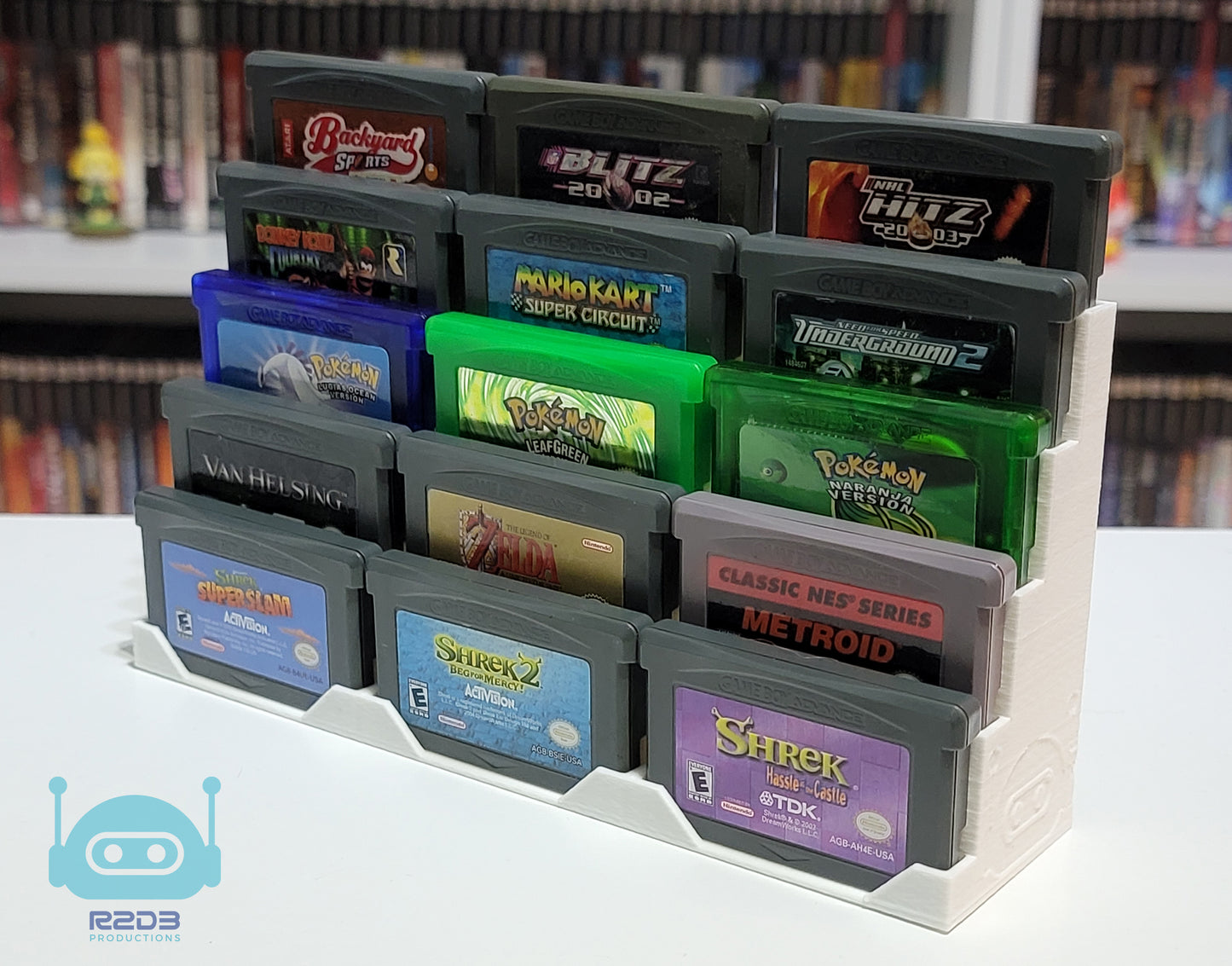 R2D3 Display for Game Boy Advance Games (1 to 72 Cartridges)