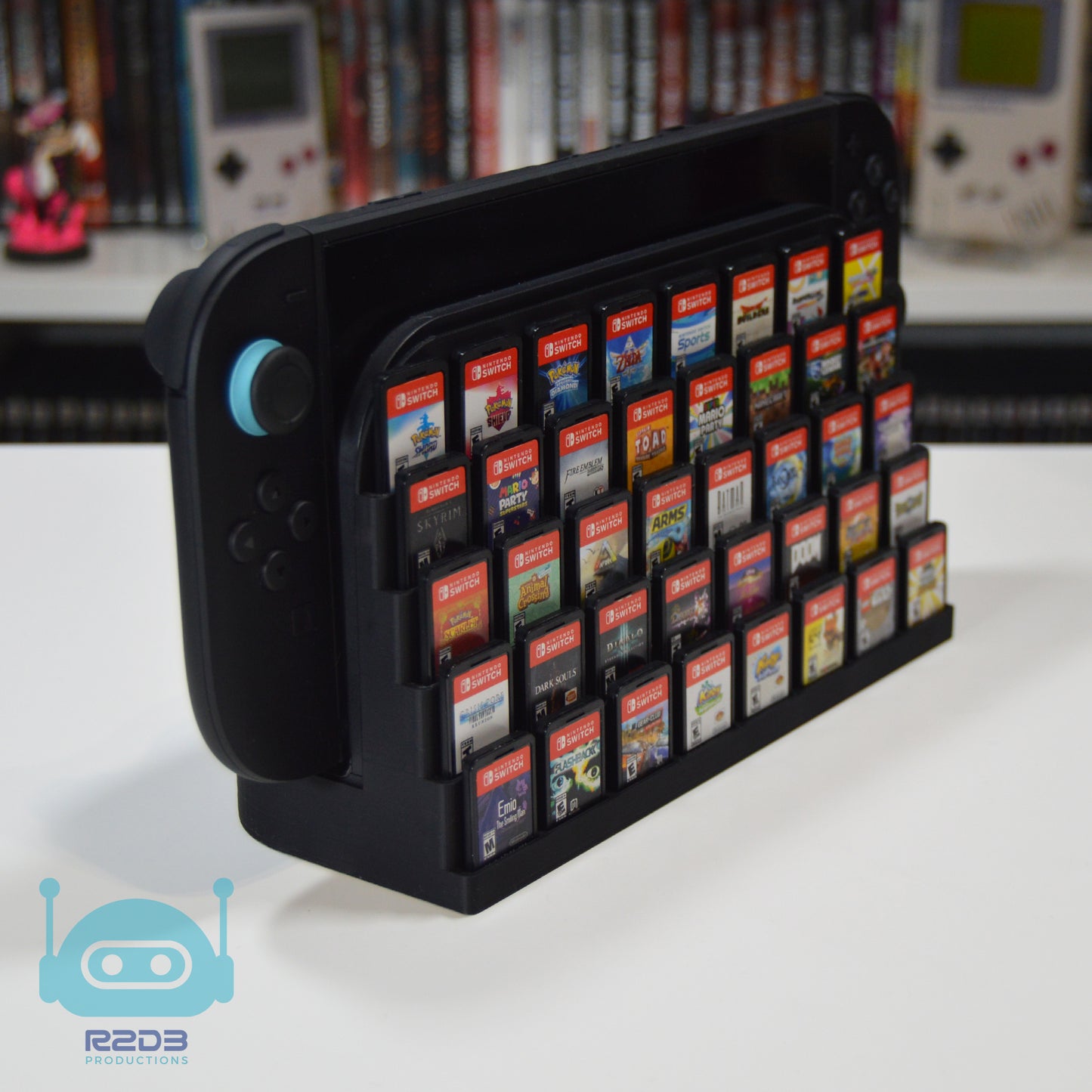Dock Console Stand for Nintendo Switch 2 with Game Cartridges Display (40 games)