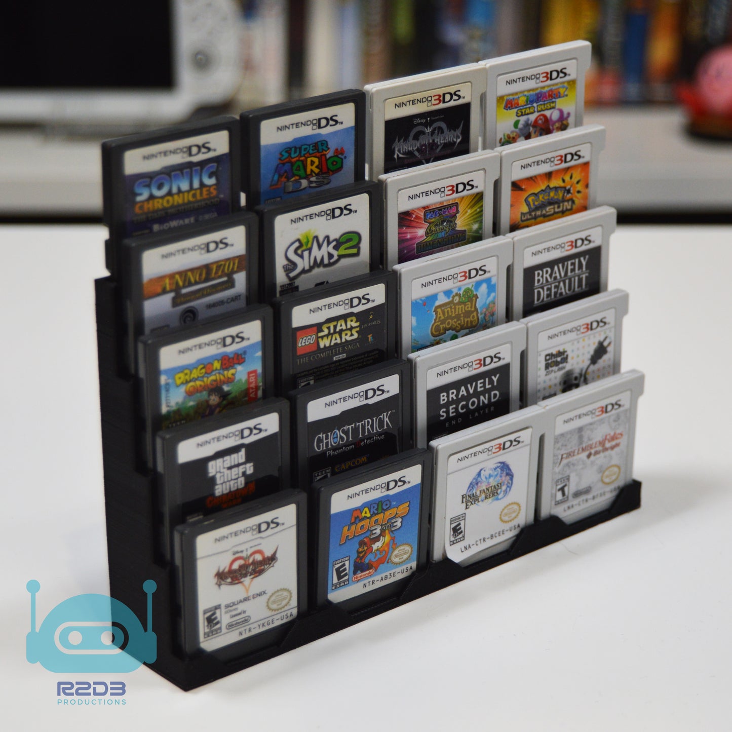 R2D3 Display for Nintendo DS and 3DS Games (1 to 126 Cartridges)