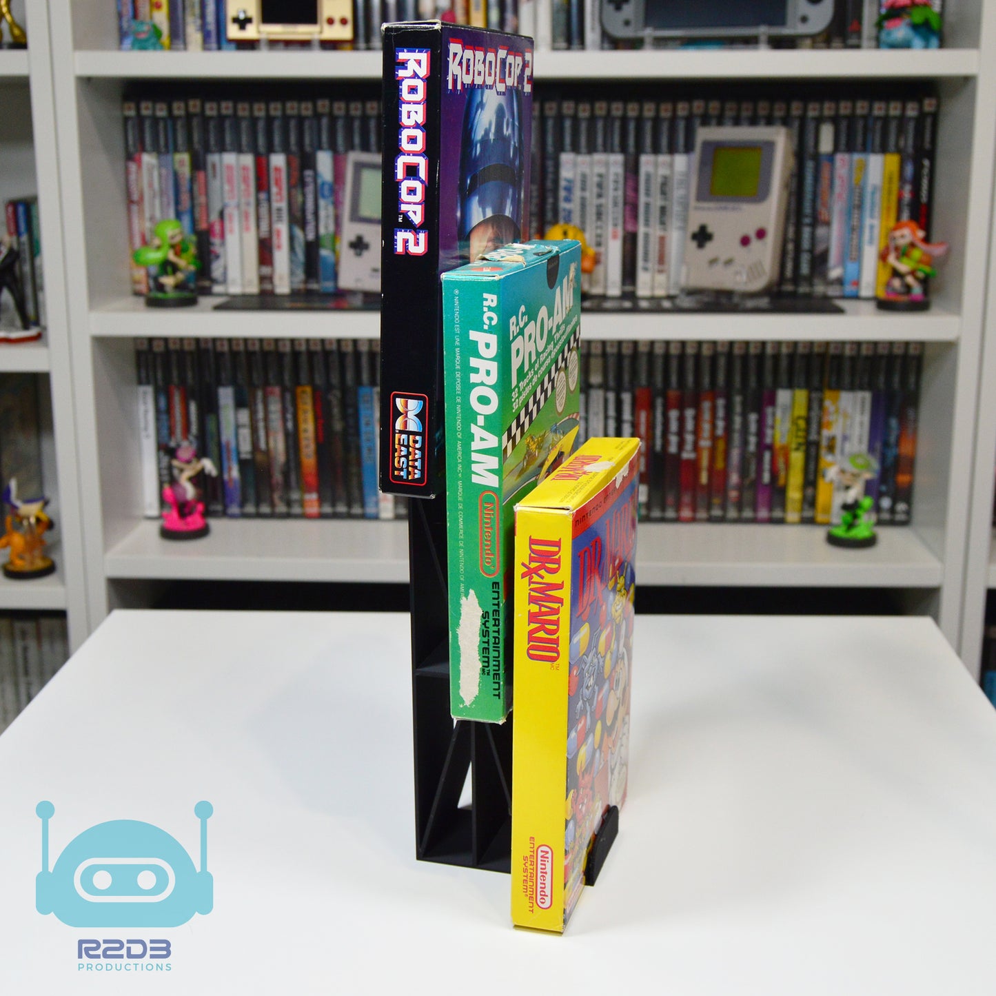 Présentoir pour boîtes de Nintendo Entertainment System NES (1 à 4 boîtes)