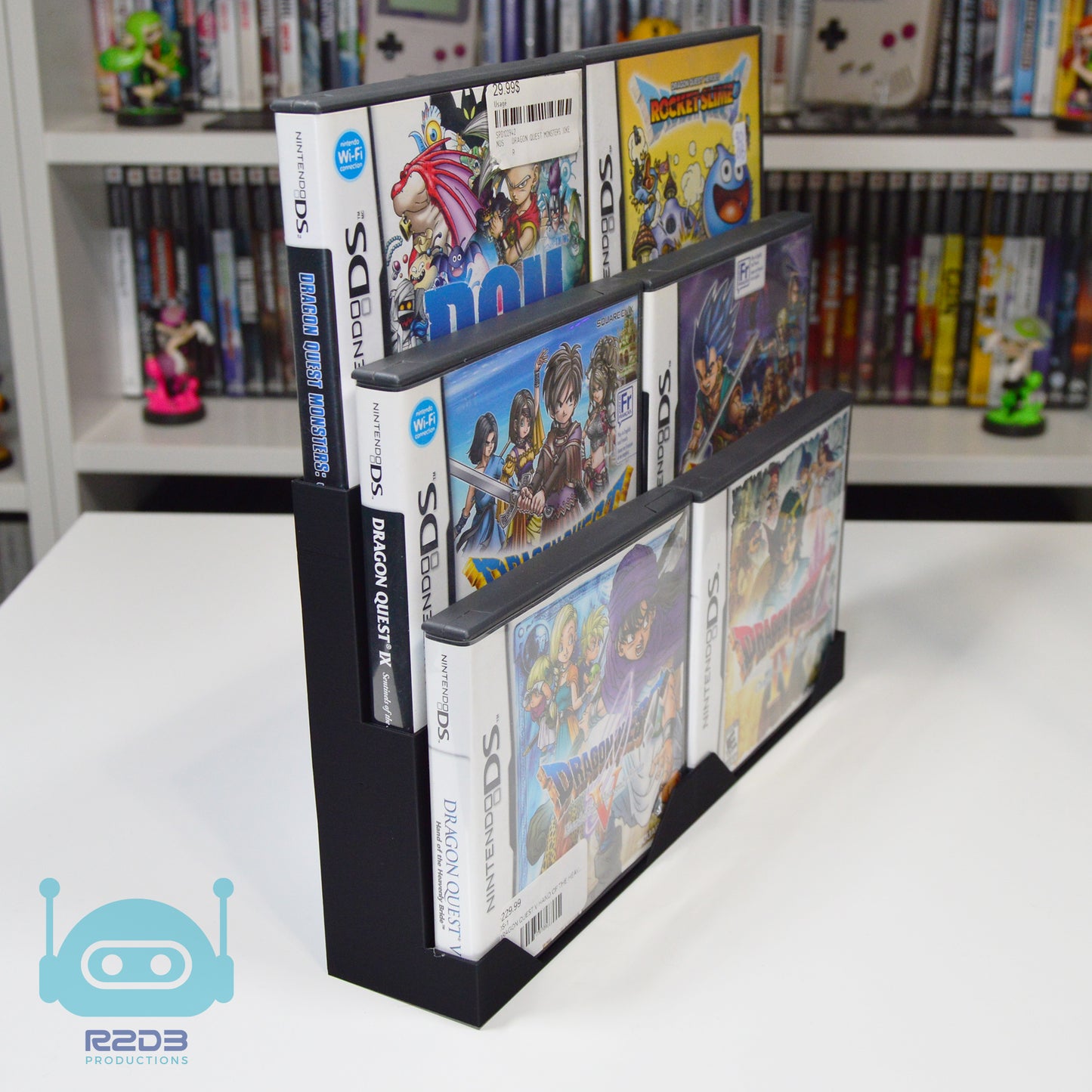 Présentoir pour boîtiers de jeux Nintendo DS (jusqu'à 10 boîtes) (Ne convient pas aux jeux PAL)