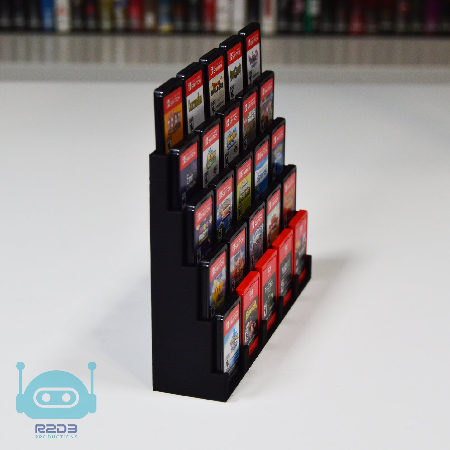 Présentoir pour jeux Nintendo Switch et Nintendo Switch 2 (1 à 120 cartouches)