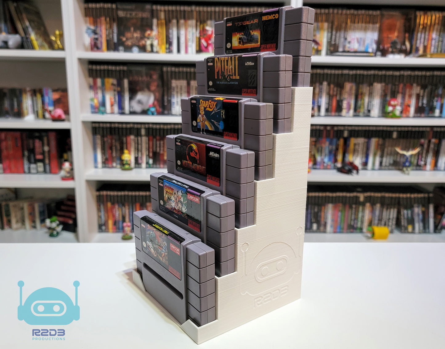 R2D3 Game Display for Super Nintendo SNES (1 to 16 Cartridges)