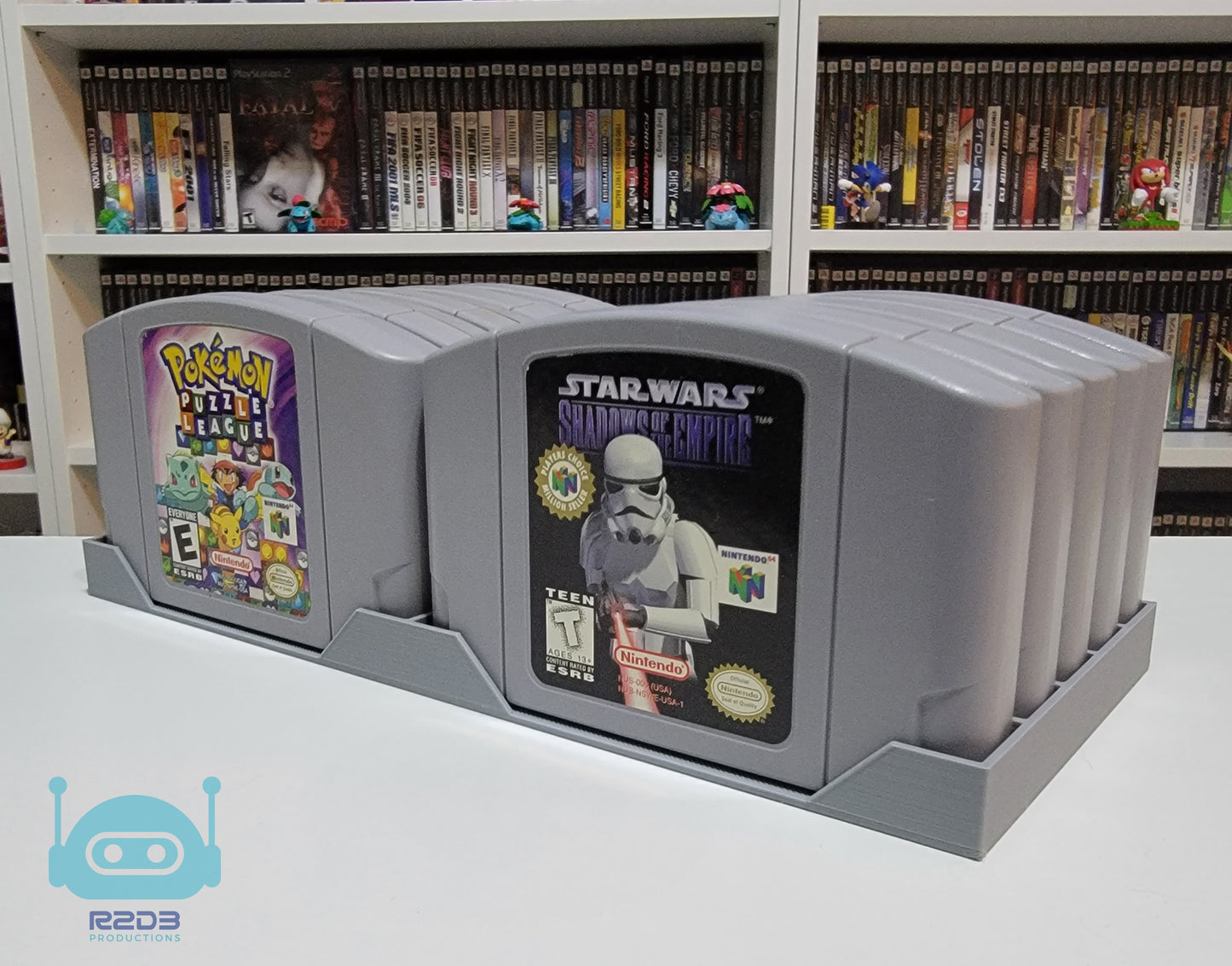 Support R2D3 pour jeux Nintendo 64 (1 à 26 cartouches)