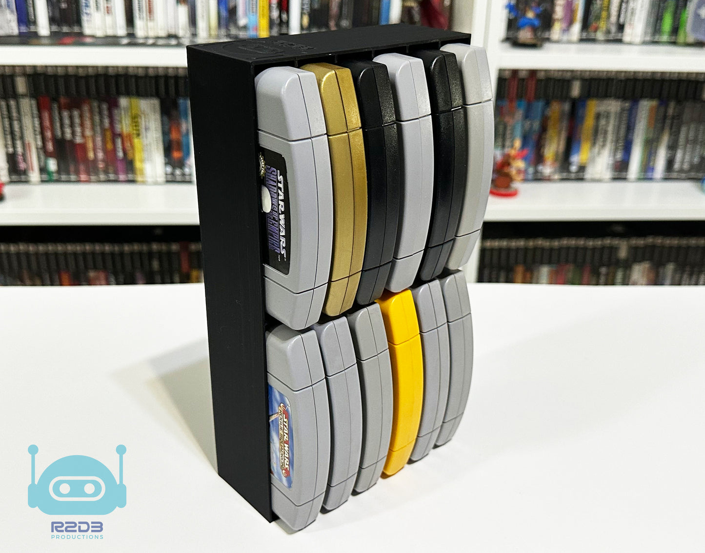 Présentoir R2D3 pour jeux Nintendo 64 N64 (1 à 26 cartouches)