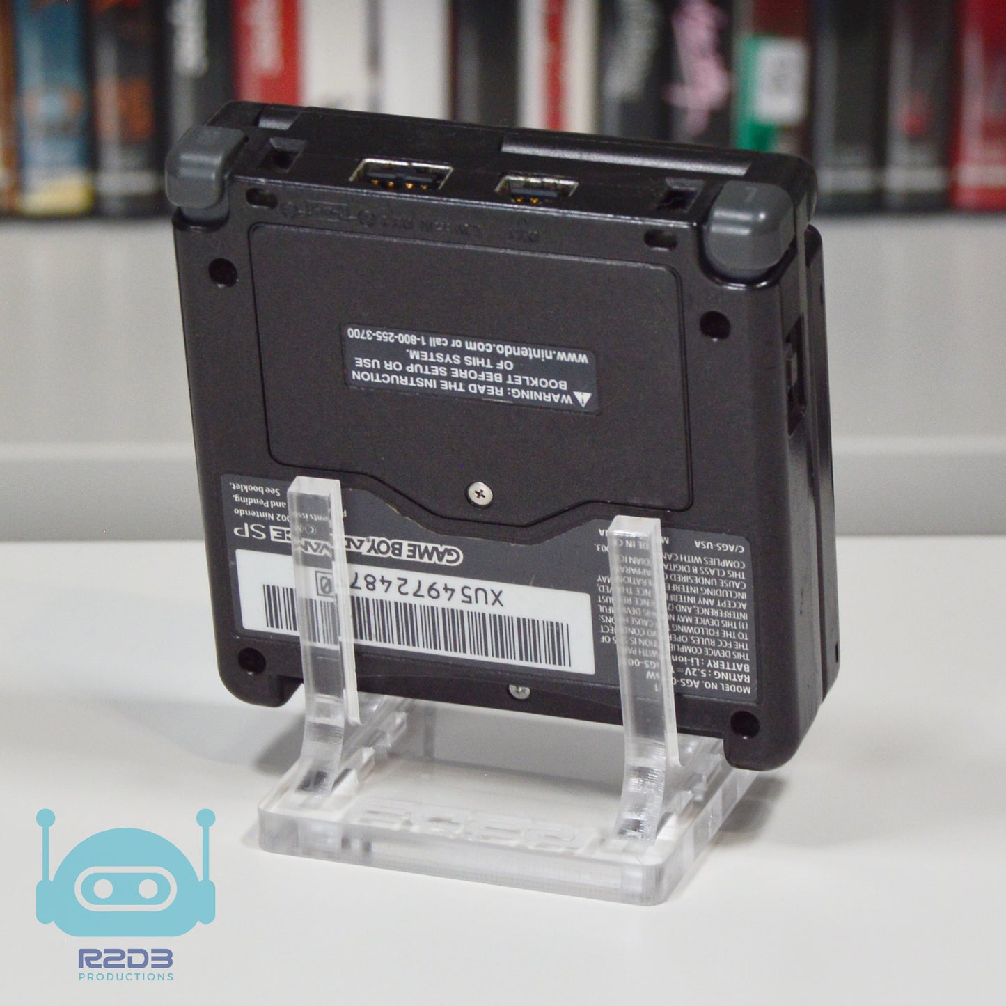 Support de console en acrylique R2D3 pour Game Boy Advance SP
