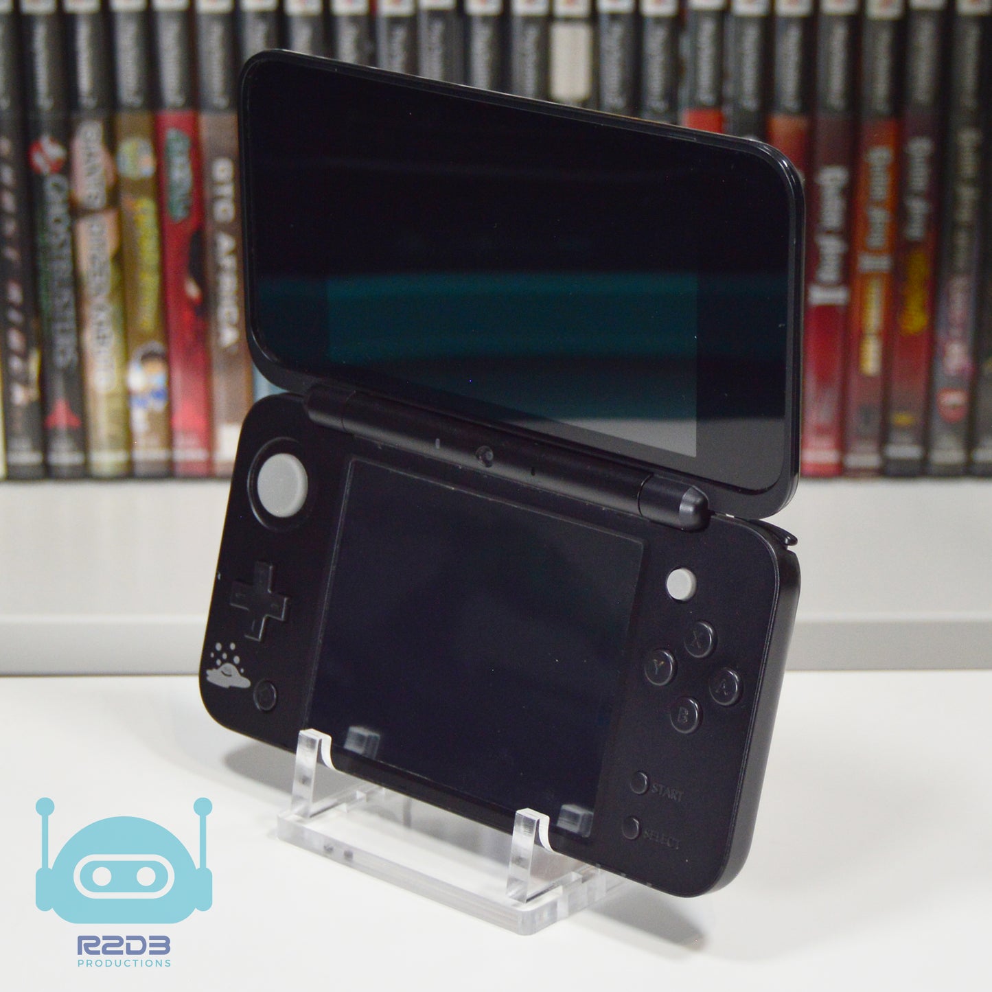 Support de console en acrylique R2D3 pour Nintendo 3DS XL et 2DS XL