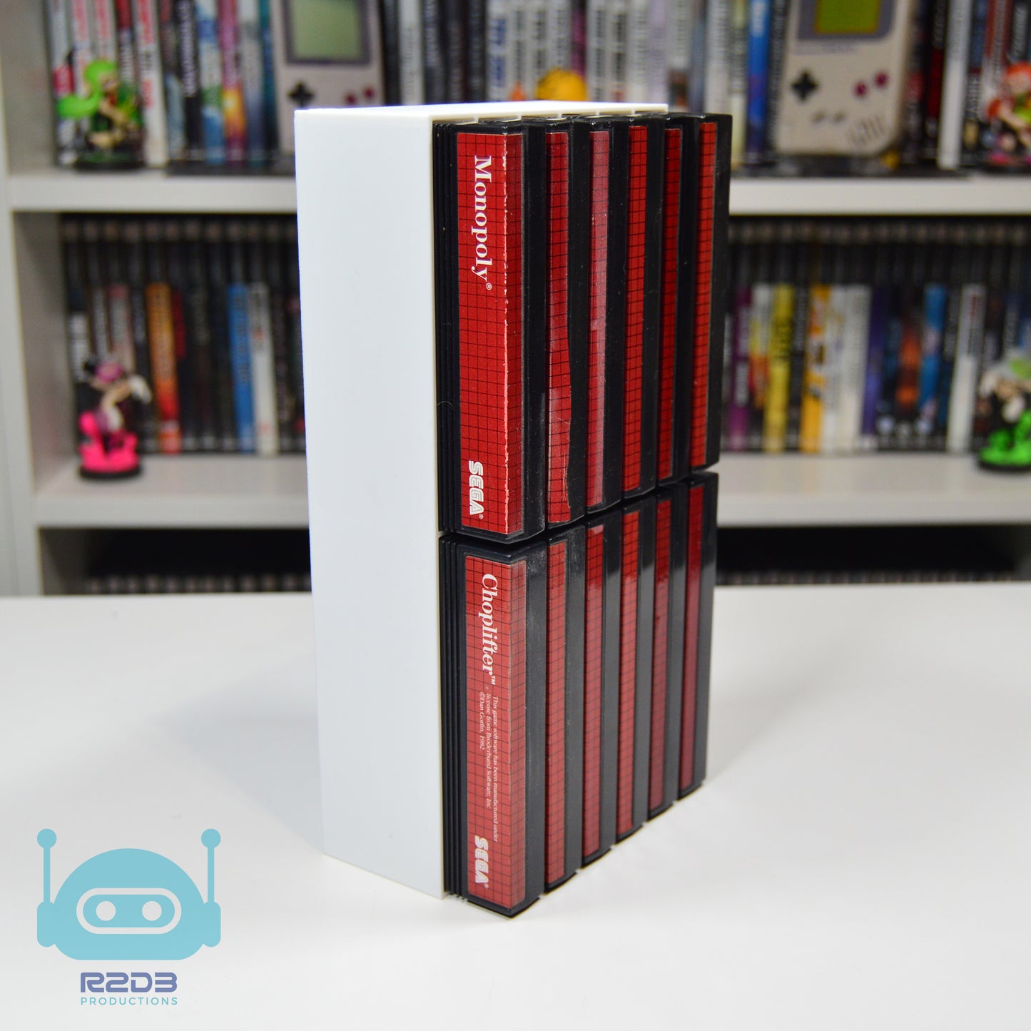 Présentoir en rack pour SEGA Master System SMS MS (2 à 32 cartouches)