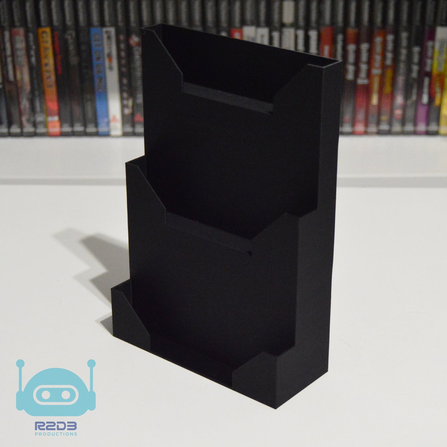 Présentoir pour DVD standard, PS2, PS3, PS4, Gamecube, Wii, Xbox, etc. (1 à 8 boîtiers)