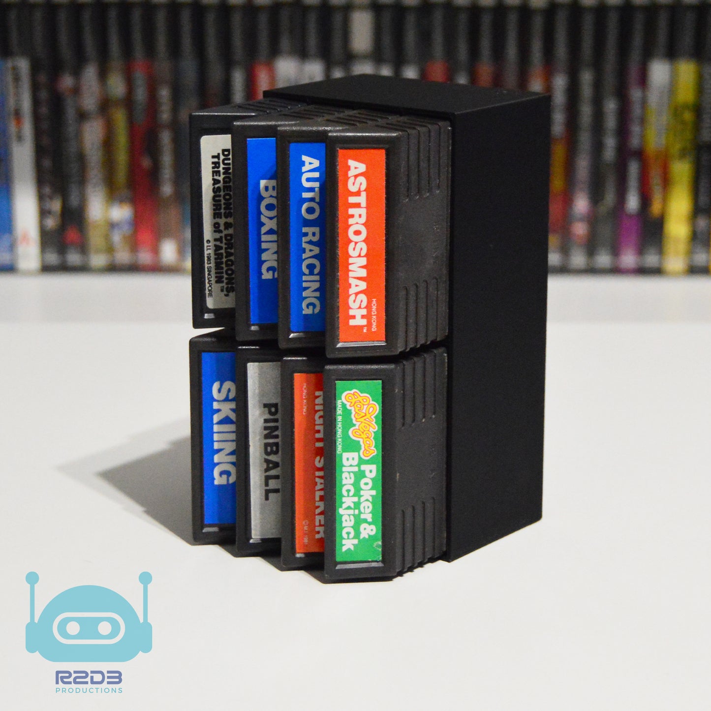 Présentoir en rack pour cartouches de jeu Intellivision (1 à 39 cartouches)