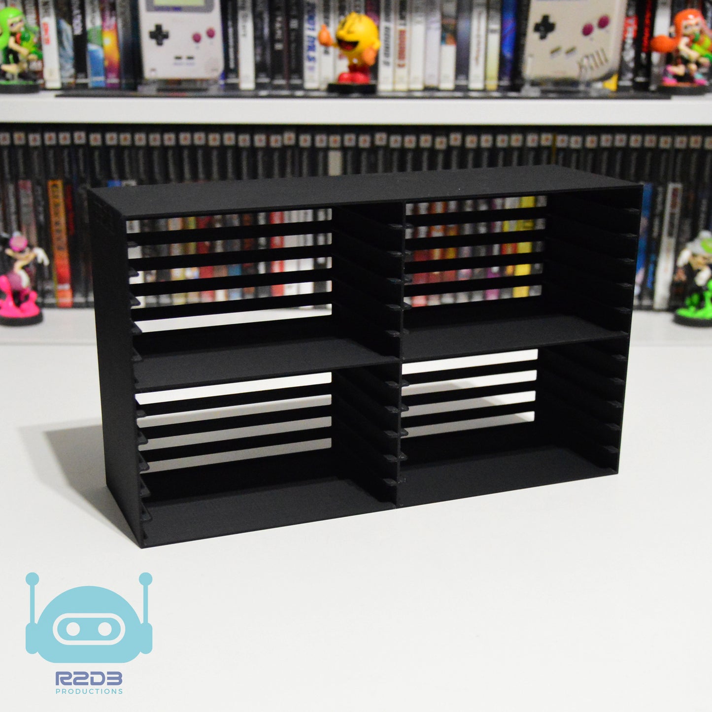 Présentoir rack pour boîtiers CD standard, PS1, Dreamcast, TurboGrafx et PC Engine - (Jusqu'à 40 boîtiers) (Ne convient pas aux jeux PAL)