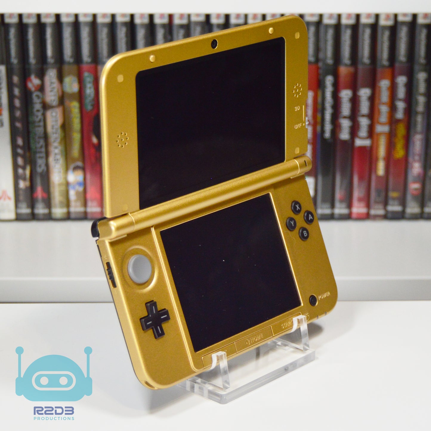 Support de console en acrylique R2D3 pour Nintendo 3DS XL et 2DS XL