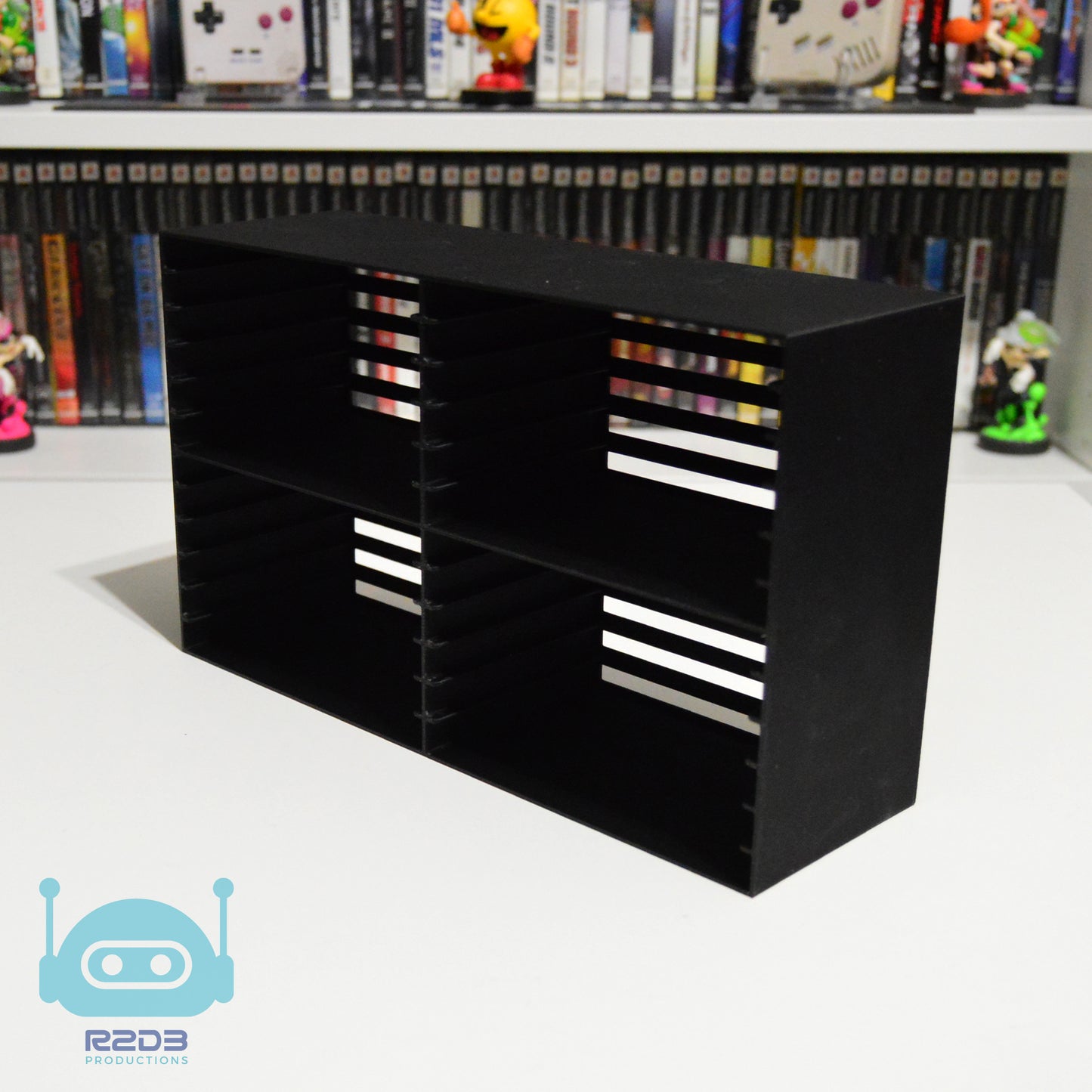 Présentoir rack pour boîtiers CD standard, PS1, Dreamcast, TurboGrafx et PC Engine - (Jusqu'à 40 boîtiers) (Ne convient pas aux jeux PAL)