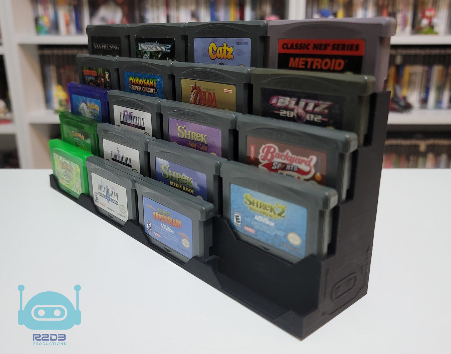 R2D3 Display for Game Boy Advance Games (1 to 72 Cartridges)