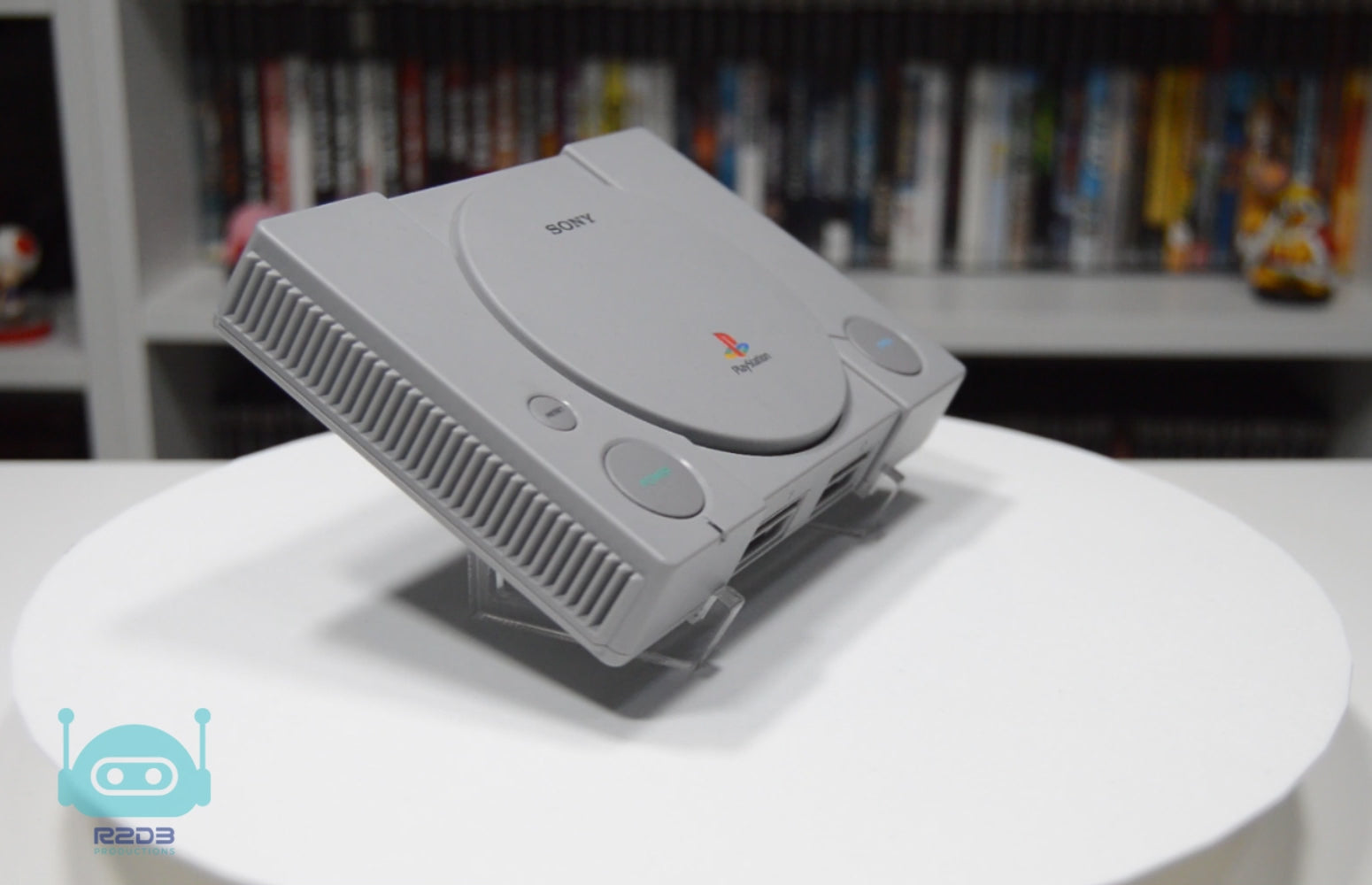 R2D3 Acrylic Console Stand for Sony PlayStation PS1 Classic MINI